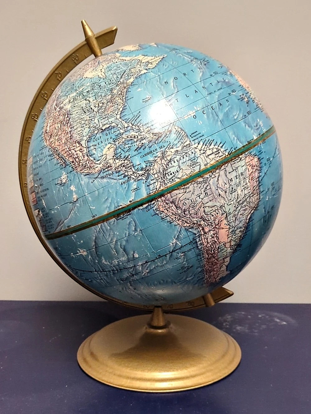 The George F. Cram Company Vintage World Globe NO. E-12